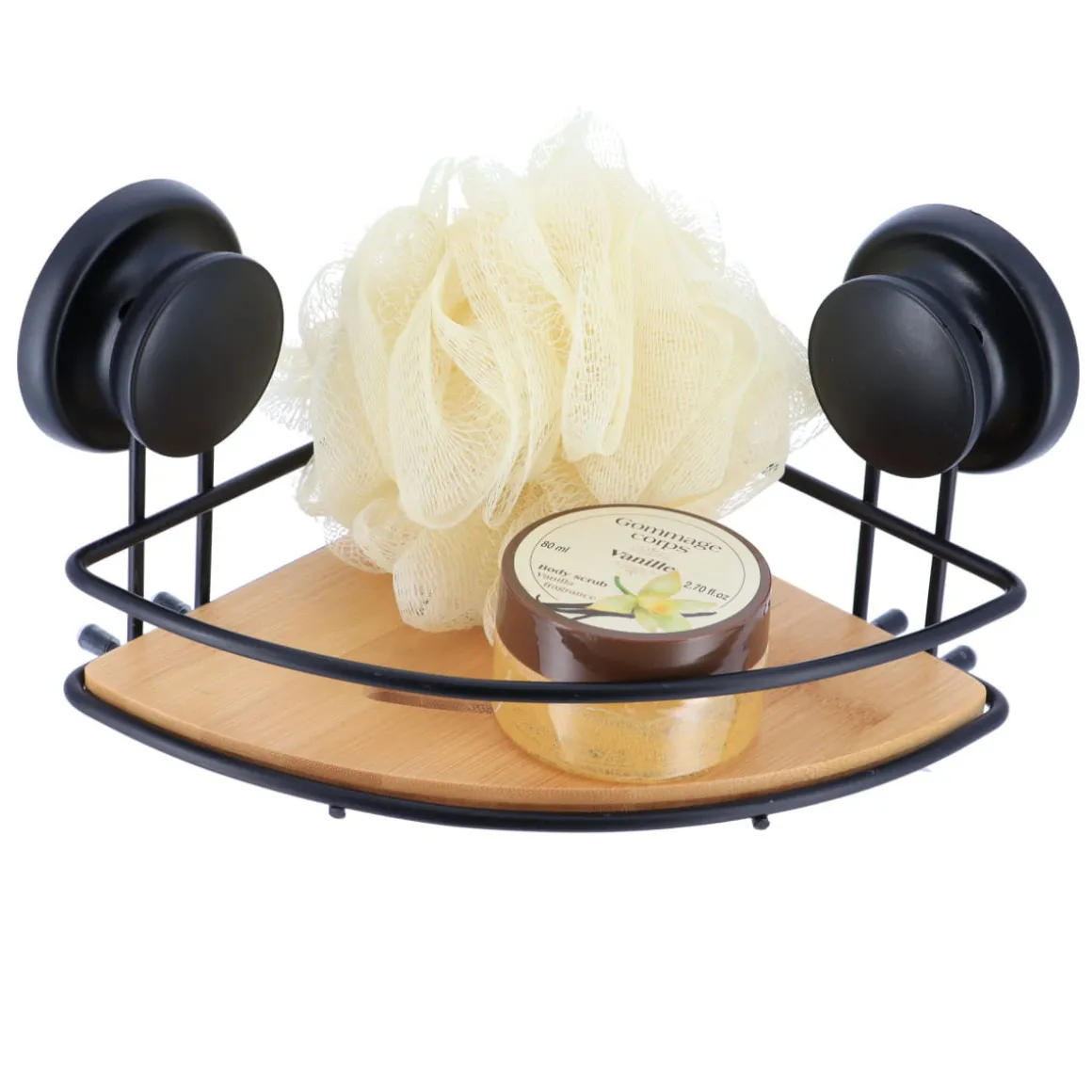 Soporte De Esquina C/Ventosas Metálicas