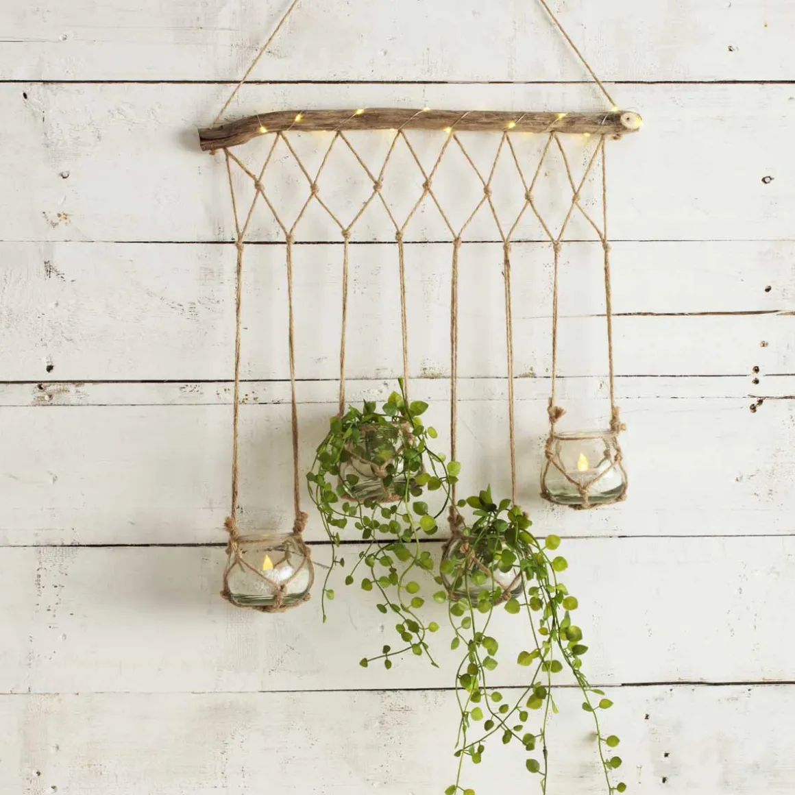 Soporte De Madera C/4 Tarros Colgantes