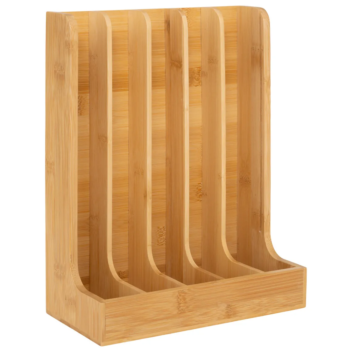 Soporte para 70 cápsulas de café beige de bambú