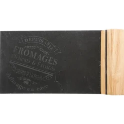 Tabla de quesos c/3 cuchillos 16x32cm