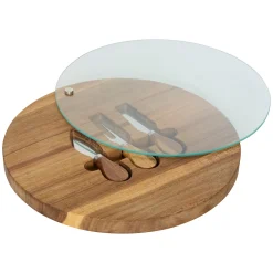 Tabla para quesos con 3 cuchillos 30cm