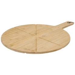 Tabla P/Pizzas Red. Hecha De Bambú 37Cm
