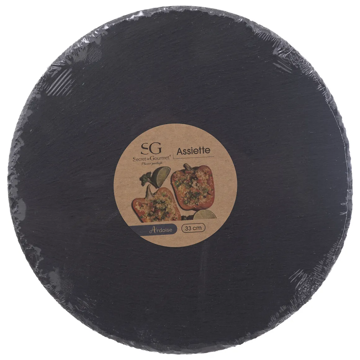 Tabla Redonda De Losa De Roca 33Cm