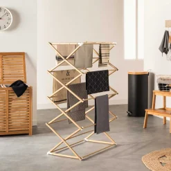 Taburete Bambú C/2 Peldaños 43x43x46.5Cm