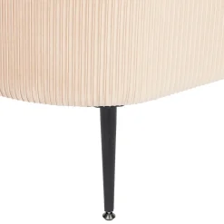 Taburete Beige Solaro Con Cofre De Almacenaje