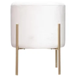 Taburete Blush De Terciopelo 34x40Cm