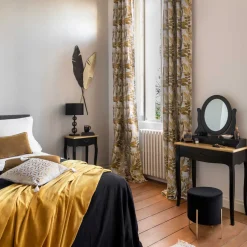 Taburete Blush Liv De Terciopelo 34x40Cm