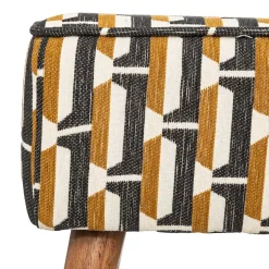 Taburete CHIARA de tejido decorado