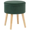 Taburete Con Almacenaje Verde