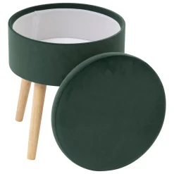 Taburete Con Almacenaje Verde