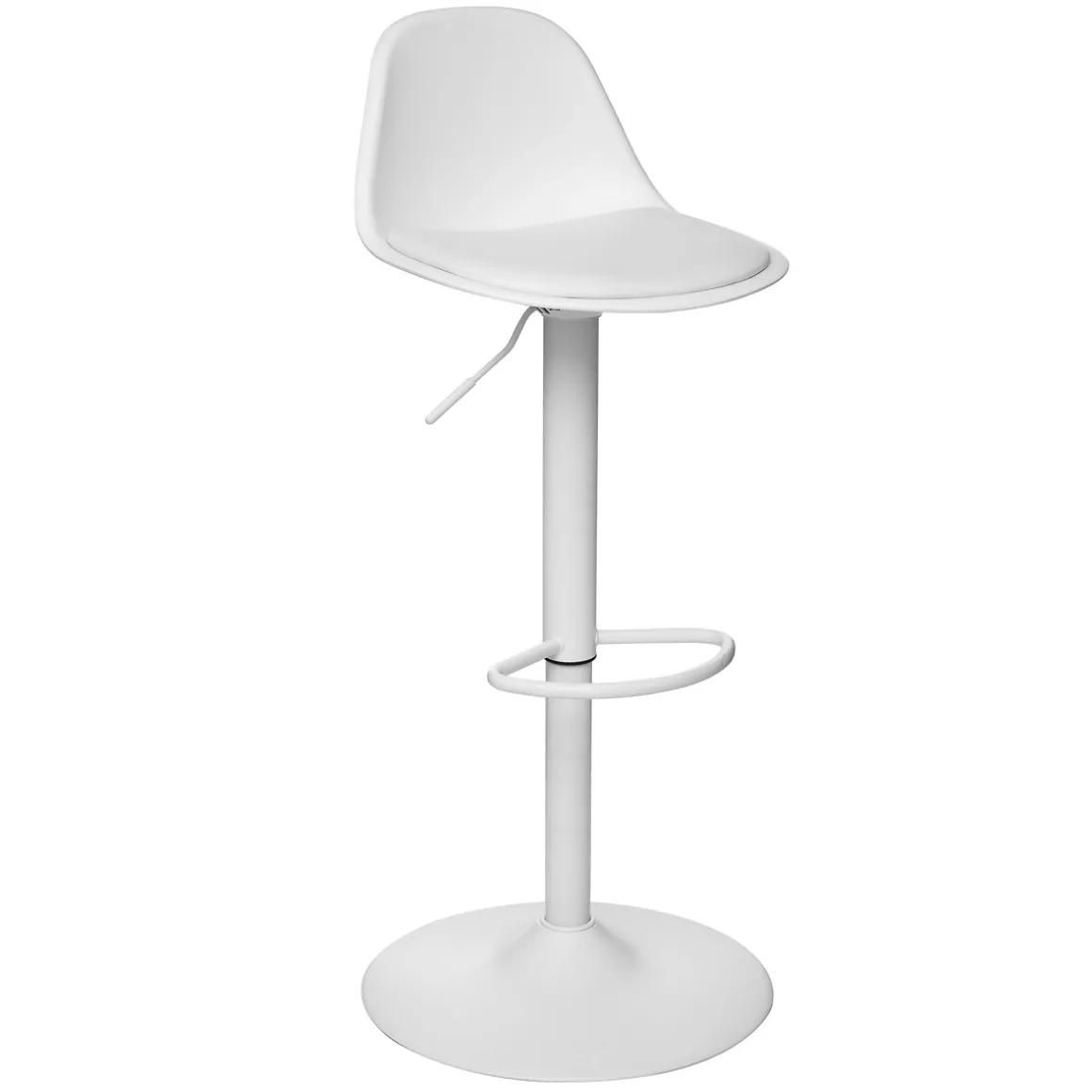 Taburete de bar blanco AIKO
