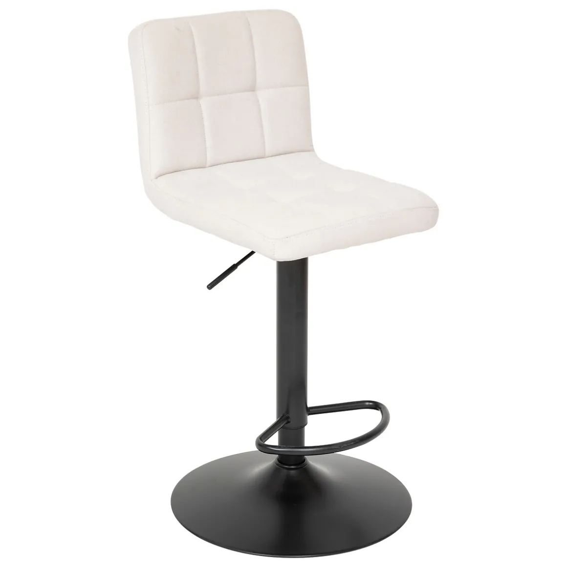 Taburete de bar DELEK ajustable beige