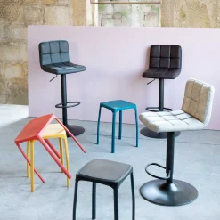 Taburete De Bar Delek Marrón 102x50Cm