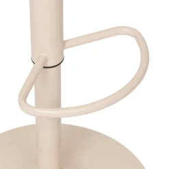 Taburete de bar regulable beige AIKO
