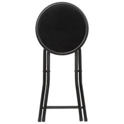 Taburete Plegable Metal Y Terciopelo