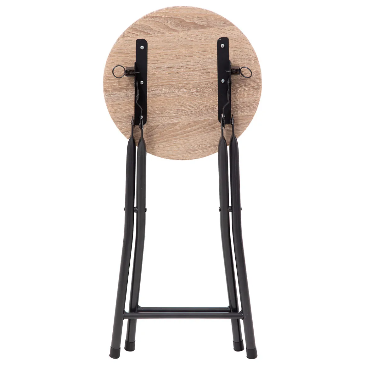 Taburete Plegable Metal+Madera