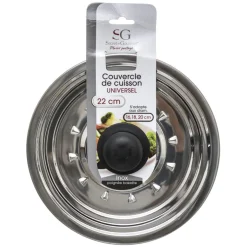 Tapa De Acero Inoxidable 16/18/20Cm