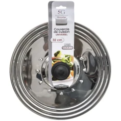 Tapa De Acero Inoxidable 26/28/30Cm