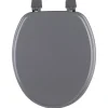 Tapa De Inodoro De Madera Luxe Gris