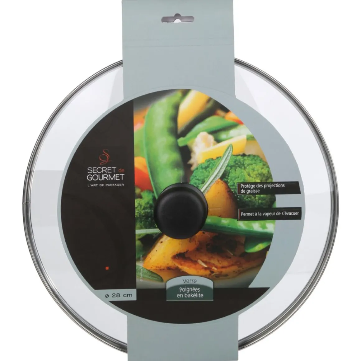 Tapa De Vidrio P/Cacerola 28Cm