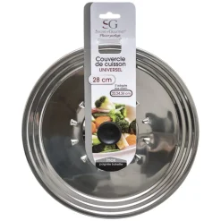 Tapa Inoxidable P/Cacerola 22/24/26Cm