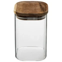 Tarro De Vidrio C/Tapa Acacia 1L