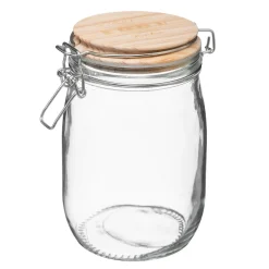 Tarro De Vidrio C/Tapa Hermética 1L