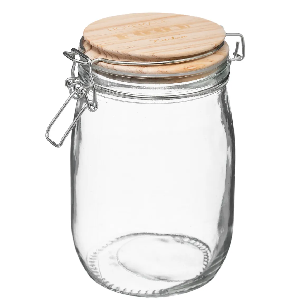 Tarro De Vidrio C/Tapa Hermética 1L
