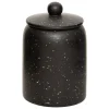 Tarro decorativo WONJ negro 15x10cm