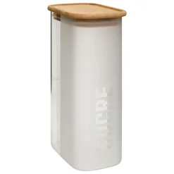 Tarro para azúcar de vidrio y bambú 16cl