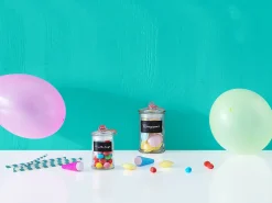 Tarro Vidrio C/Etiqueta De Pizarrón