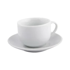 Taza De Café Con Plato Blanco 90Cc