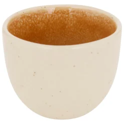 Taza de café WONJA ocre de porcelana 10cl
