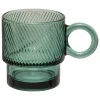 Taza LORENE verde de vidrio 30cl