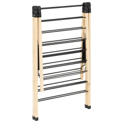 Tendedero para ropa de bambú y metal 13m