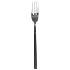 Tenedor de mesa LUNE inox con mango negro