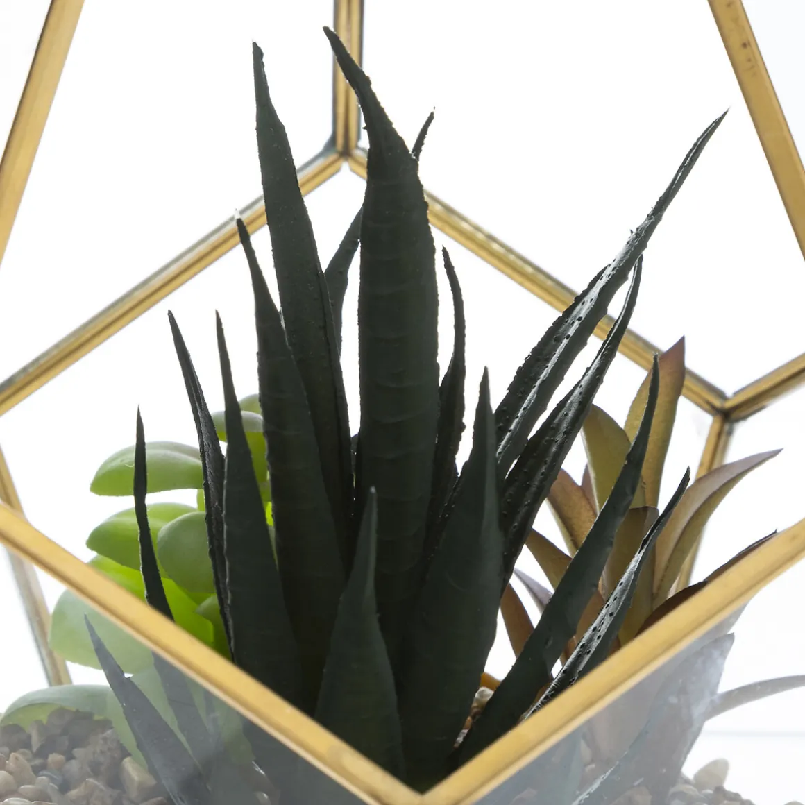 Terrario C/Flores Artif.16x14Cm