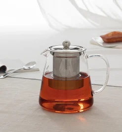 Tetera De Vidrio Con Filtro Inox 80Cl