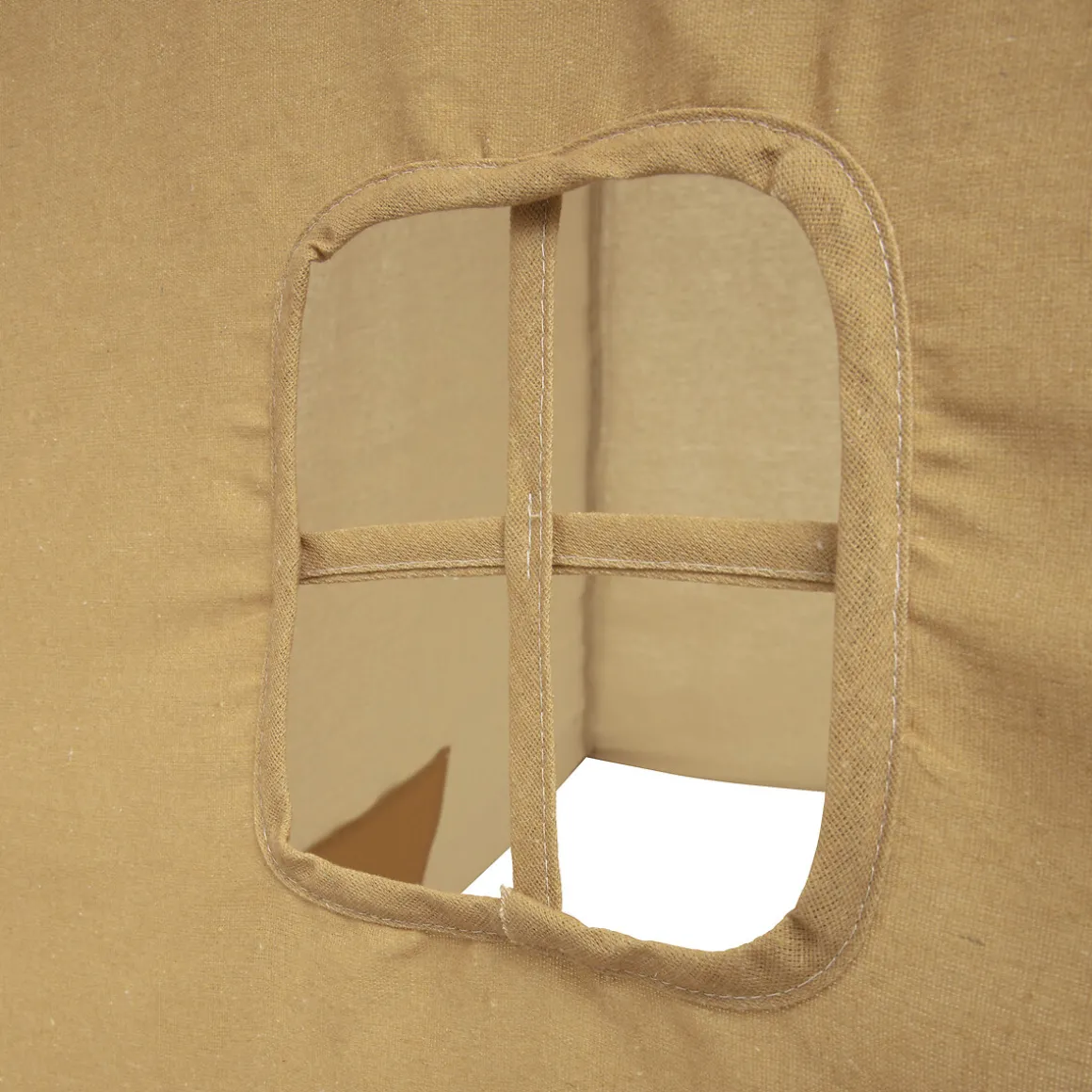 Tienda Tipi Ocre Pompones 120x120x160Cm