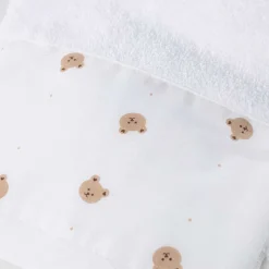 Toalla de algodón blanca 50x90cm