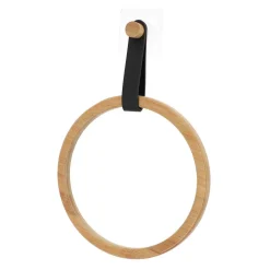 Toallero Bambú Redondo De Bambú Con Asa