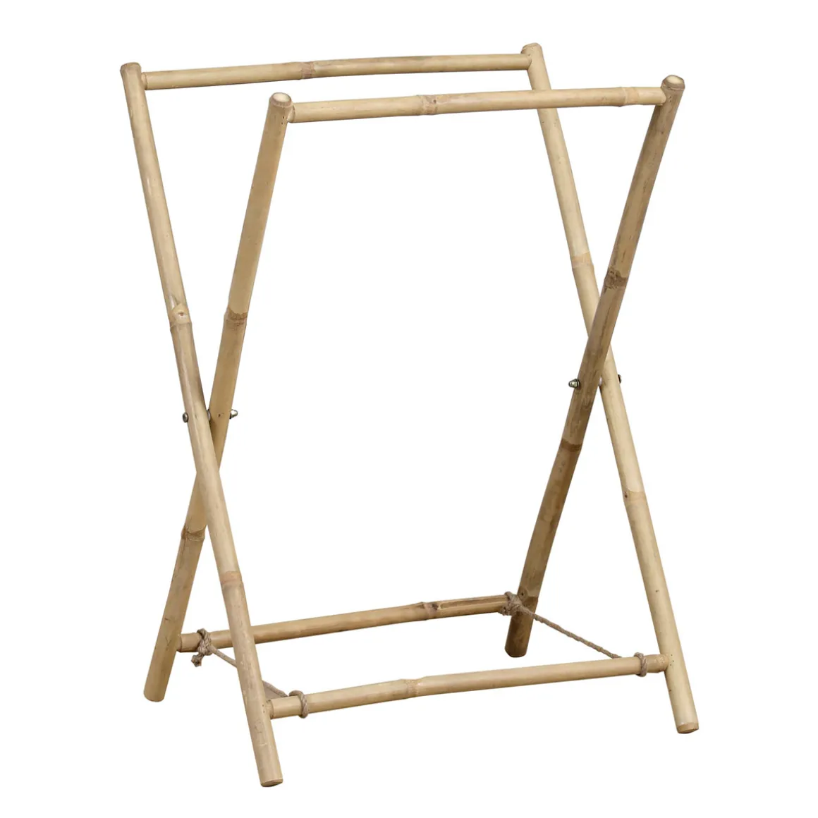 Toallero de bambú con 2 barras