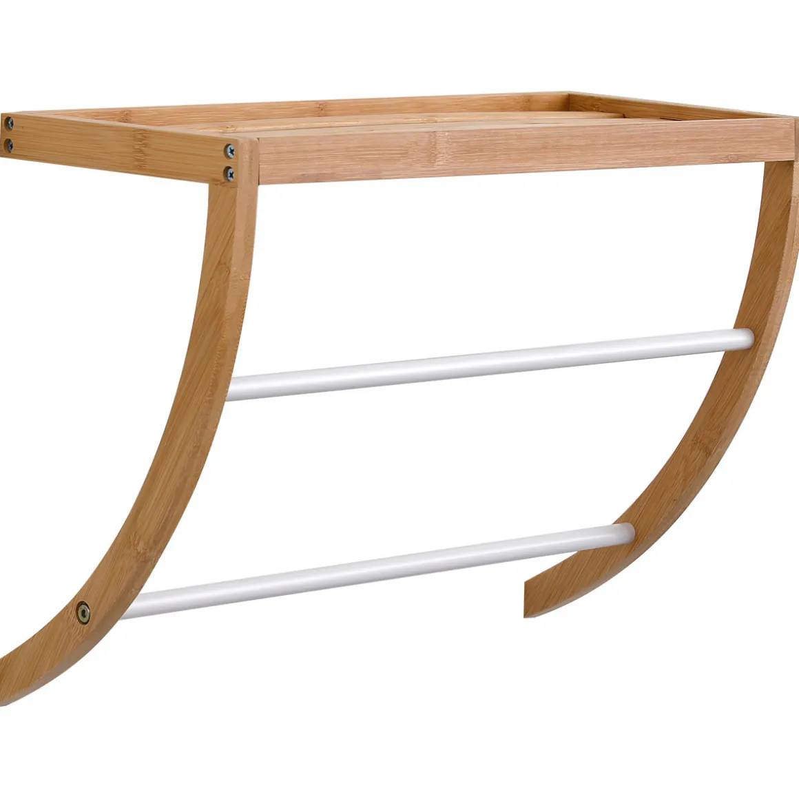 Toallero De Pared C/2 Barras 1 Estante