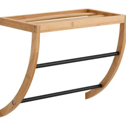 Toallero De Pared C/2 Barras Y 1 Estante