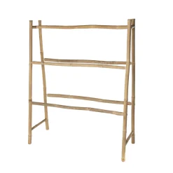 Toallero wc con 5 barras de bambú