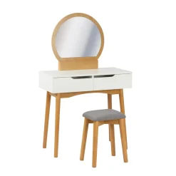 Tocador Mdf Con Taburete