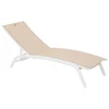 Tumbona BONAO lino y blanco