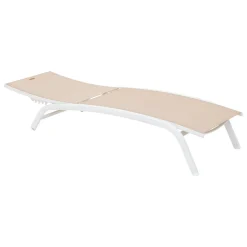 Tumbona BONAO lino y blanco