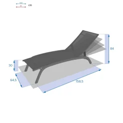 Tumbona BONAO lino y tonka