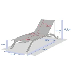 Tumbona JIMANI cacao y avoi